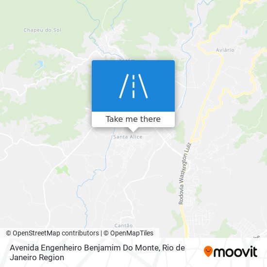 Mapa Avenida Engenheiro Benjamim Do Monte
