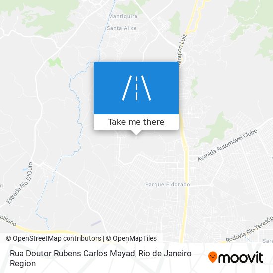 Mapa Rua Doutor Rubens Carlos Mayad