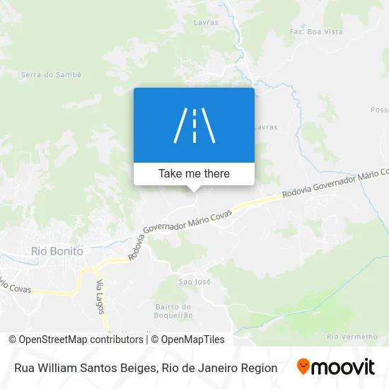 Rua William Santos Beiges map