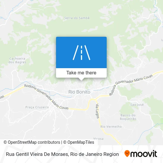 Rua Gentil Vieira De Moraes map