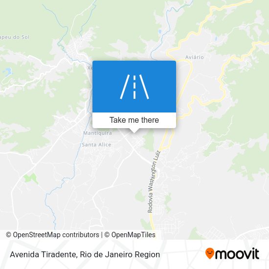 Avenida Tiradente map