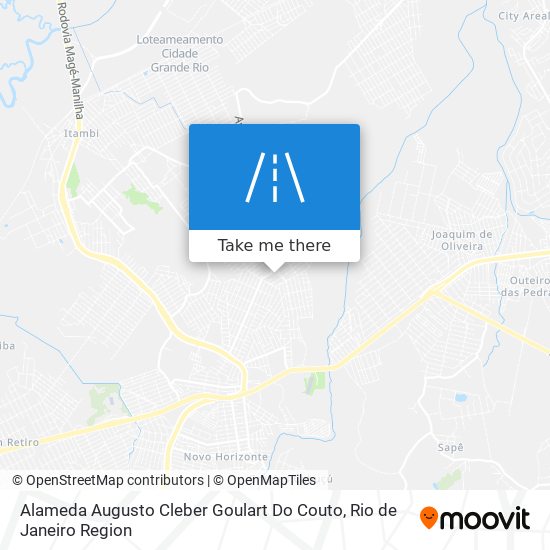 Mapa Alameda Augusto Cleber Goulart Do Couto