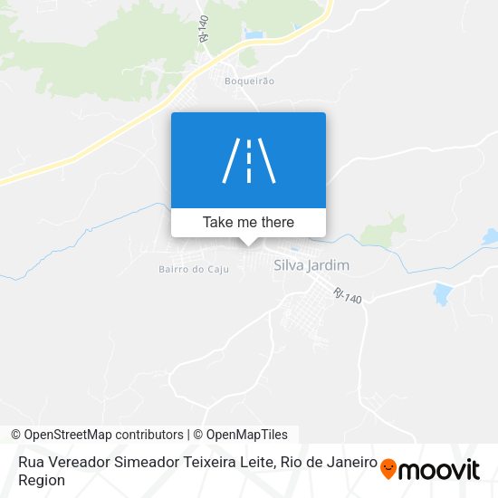 Rua Vereador Simeador Teixeira Leite map