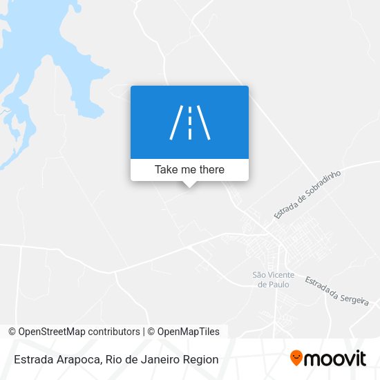 Estrada Arapoca map