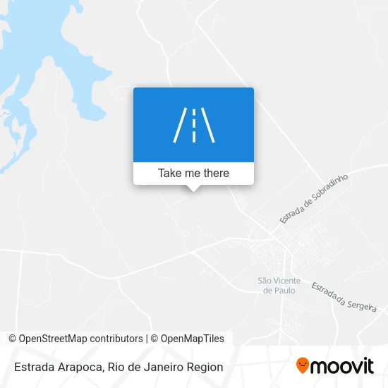 Estrada Arapoca map