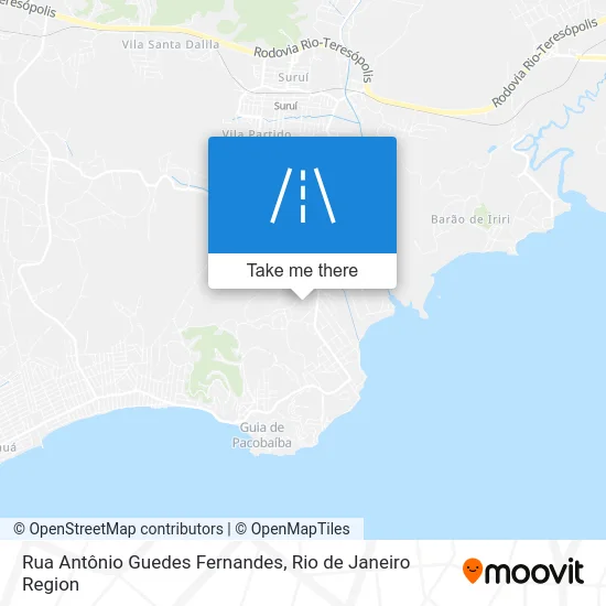 Rua Antônio Guedes Fernandes map