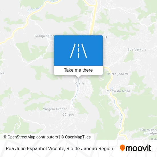 Rua Julio Espanhol Vicente map