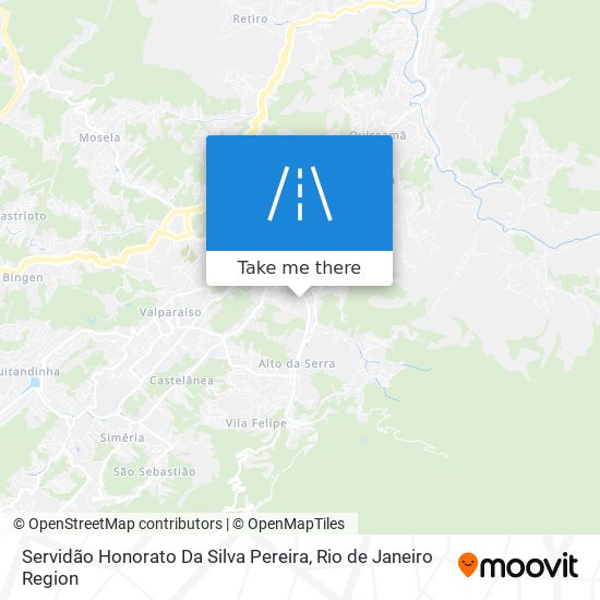 Servidão Honorato Da Silva Pereira map