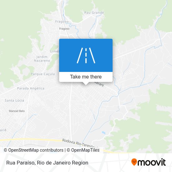 Rua Paraíso map