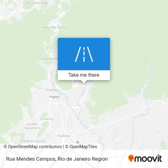 Rua Mendes Campos map