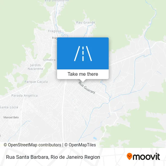 Rua Santa Barbara map
