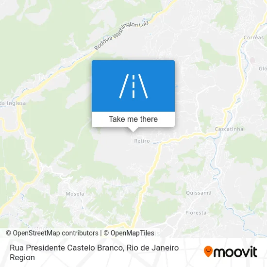 Rua Presidente Castelo Branco map