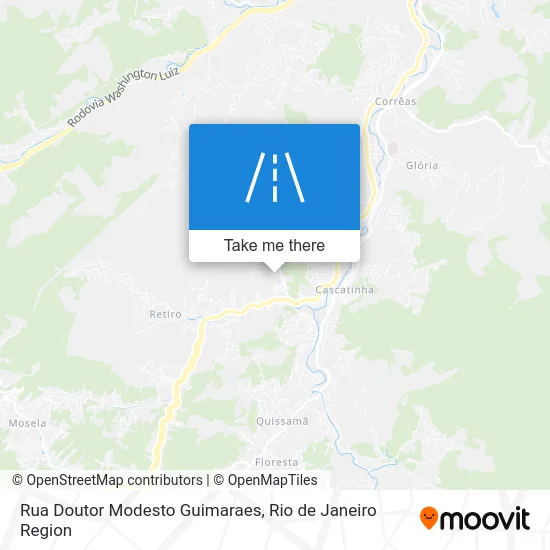 Rua Doutor Modesto Guimaraes map