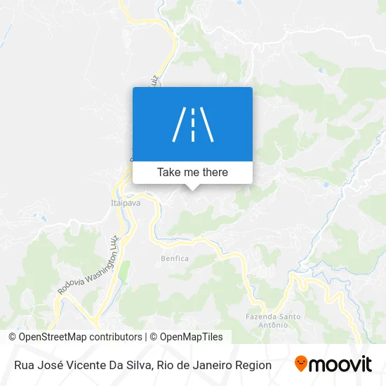 Rua José Vicente Da Silva map