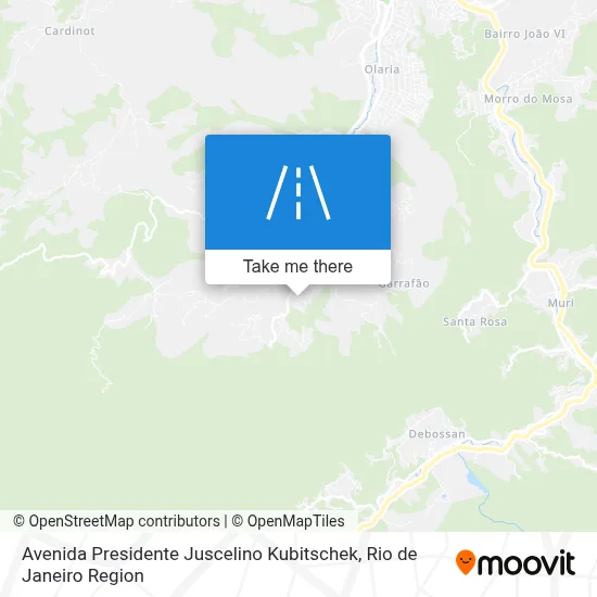 Avenida Presidente Juscelino Kubitschek map
