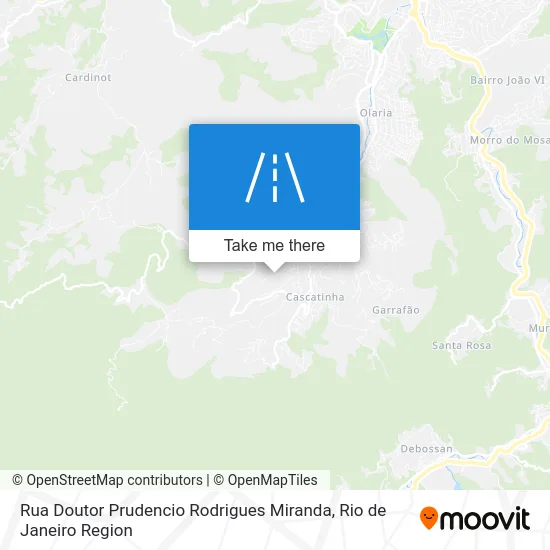 Rua Doutor Prudencio Rodrigues Miranda map