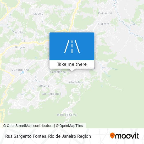 Mapa Rua Sargento Fontes