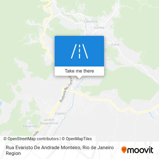 Rua Evaristo De Andrade Monteiro map