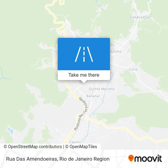 Rua Das Amendoeiras map
