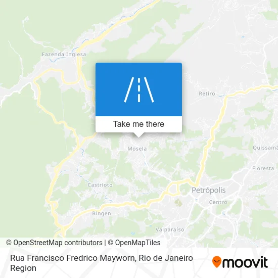 Rua Francisco Fredrico Mayworn map