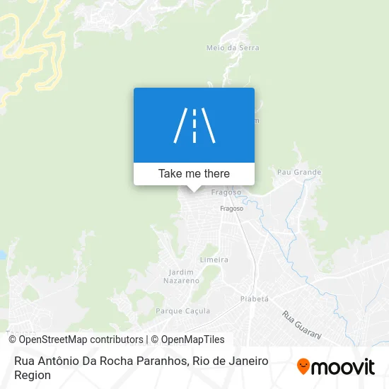 Rua Antônio Da Rocha Paranhos map
