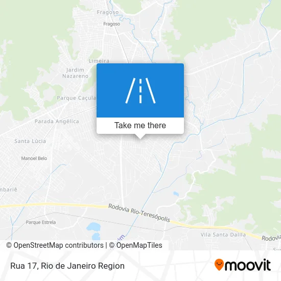 Rua 17 map