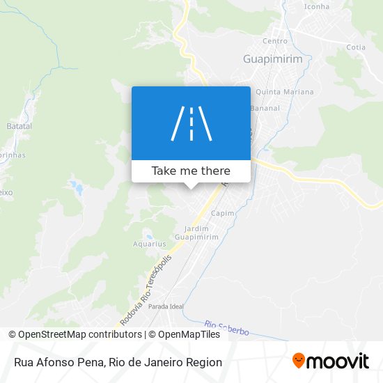 Mapa Rua Afonso Pena