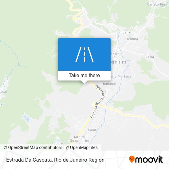 Estrada Da Cascata map