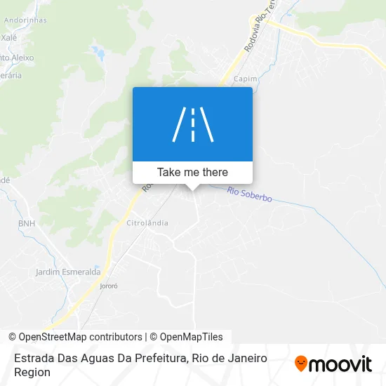 Estrada Das Aguas Da Prefeitura map