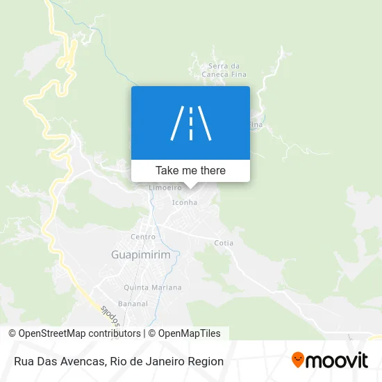 Rua Das Avencas map