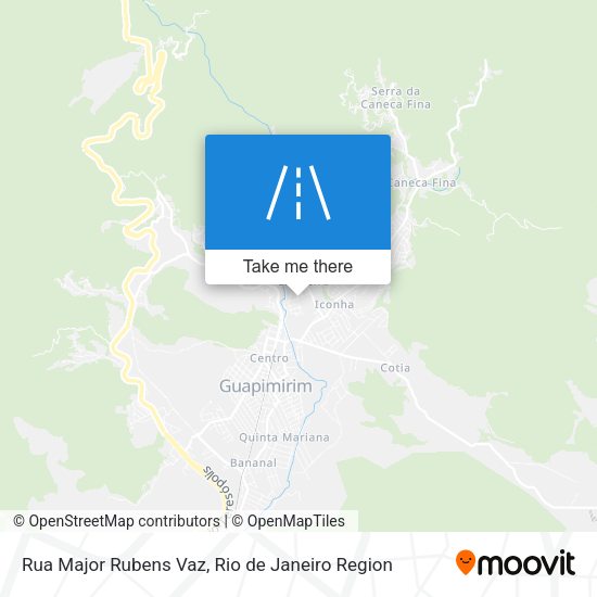 Rua Major Rubens Vaz map