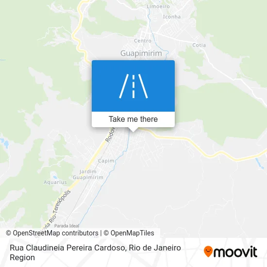 Rua Claudineia Pereira Cardoso map