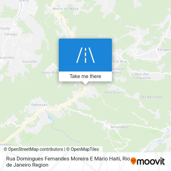 Rua Domingues Fernandes Moreira E Mário Haiti map
