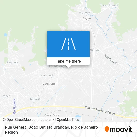 Rua General João Batista Brandao map