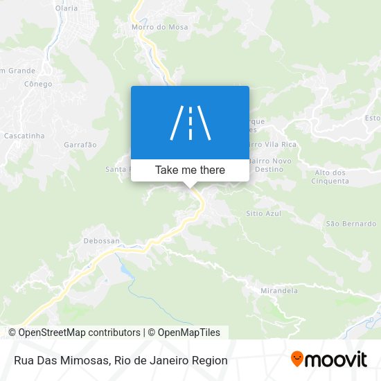 Rua Das Mimosas map
