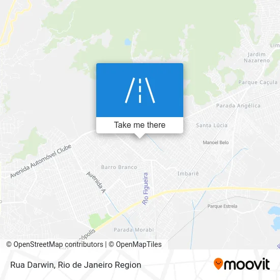 Rua Darwin map