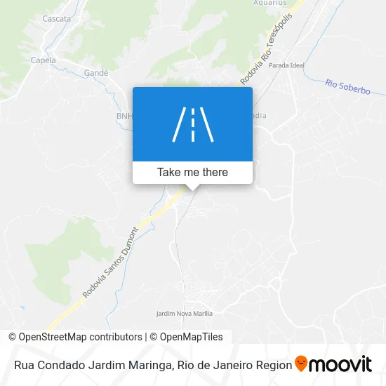 Rua Condado Jardim Maringa map
