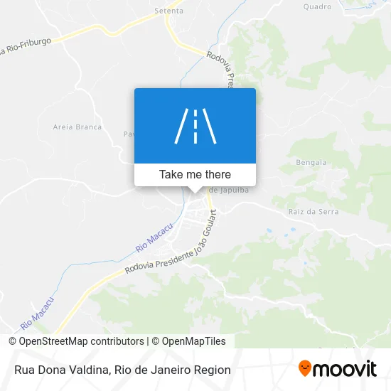 Rua Dona Valdina map