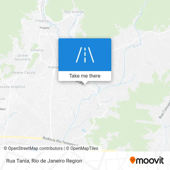 Rua Tania map