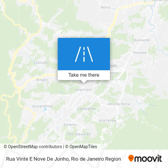 Rua Vinte E Nove De Junho map