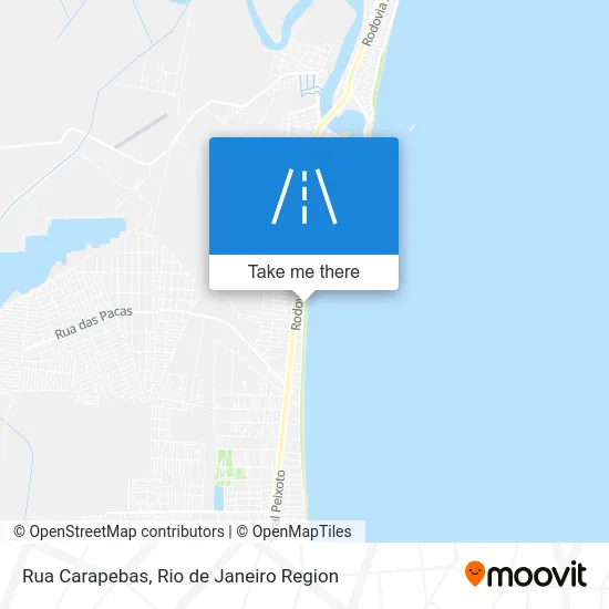 Rua Carapebas map