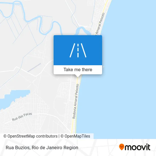 Rua Buzios map