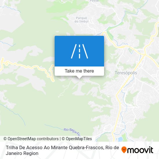 Trilha De Acesso Ao Mirante Quebra-Frascos map