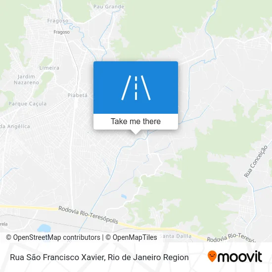 Rua São Francisco Xavier map