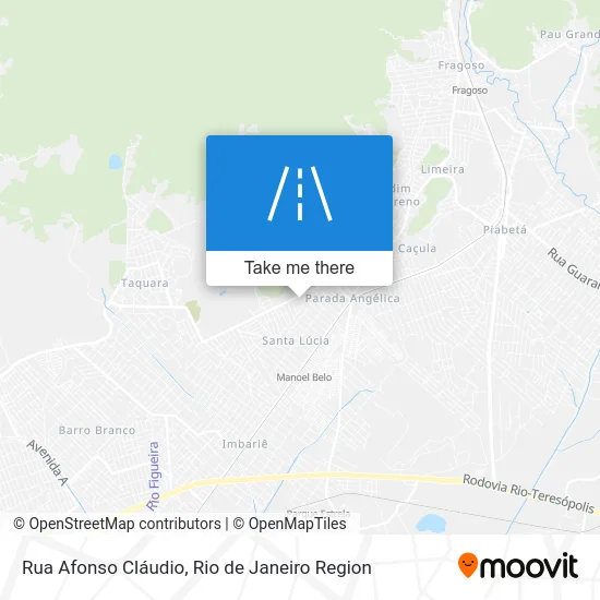 Rua Afonso Cláudio map