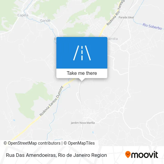 Rua Das Amendoeiras map