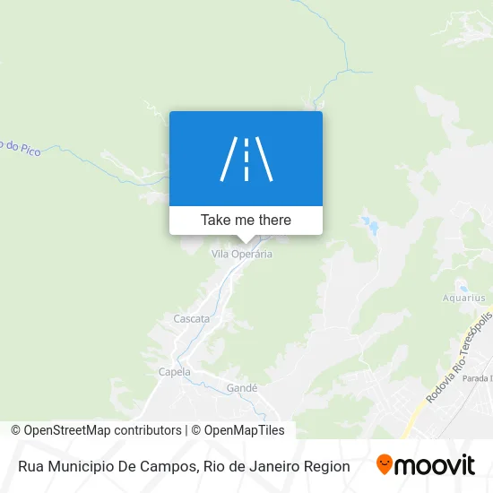 Rua Municipio De Campos map