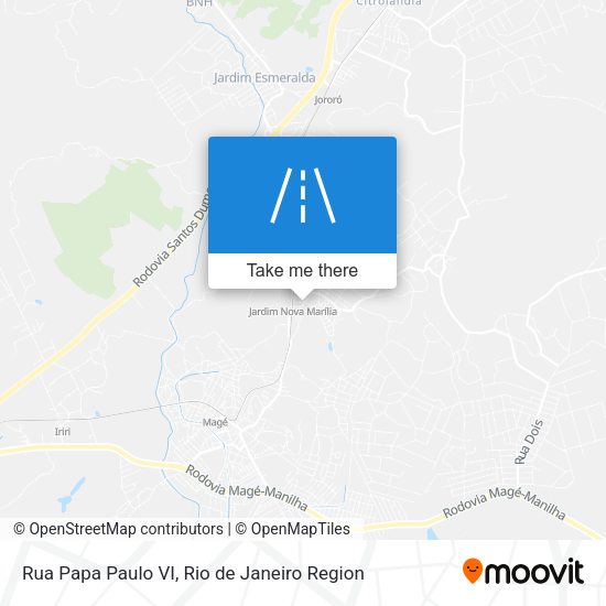 Rua Papa Paulo VI map