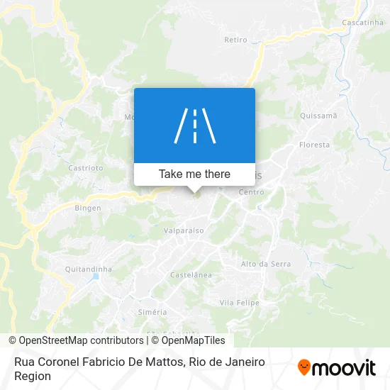 Rua Coronel Fabricio De Mattos map