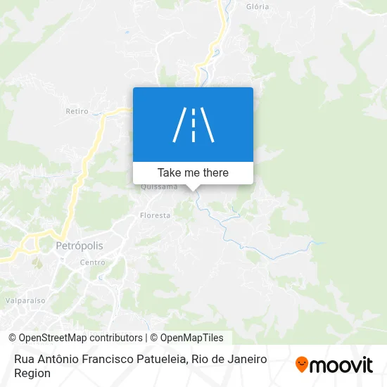 Rua Antônio Francisco Patueleia map